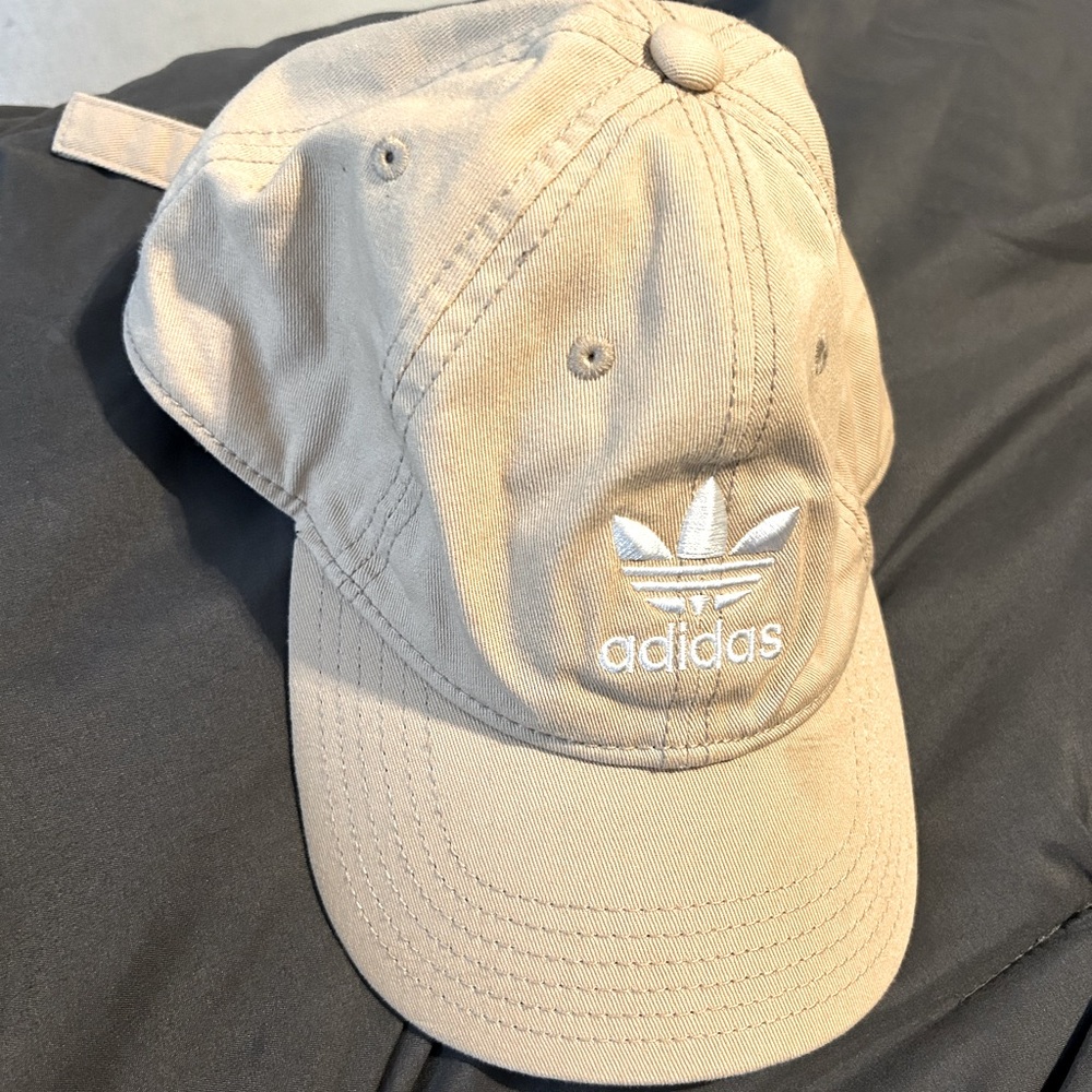 Tan adidas hat
